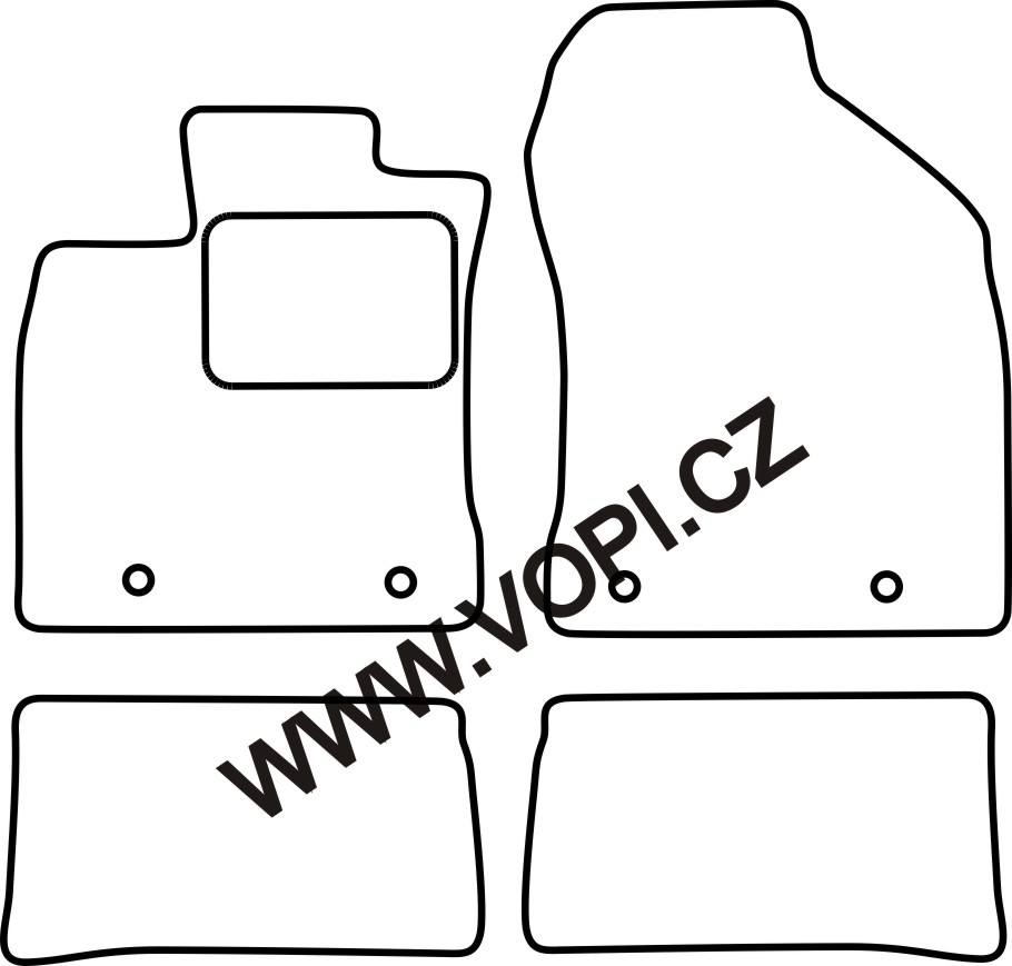 Autokoberce Lexus CT 200 H 2011 - Colorfit (2707)
